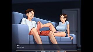 Summertime Saga: Stepbrother Caught His Stepsister Watching Porn And Masturbating – Ep103