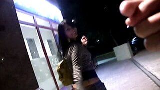 A bitch at the bar is eager for my cock!