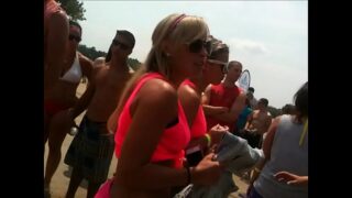 pink bikini chix candid