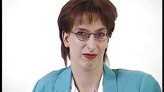 big woman puts thick dildo in her wet hole