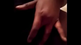 April is my horny  chocolate bbw milf and she’s rubbing and fingering her wet pussy for me