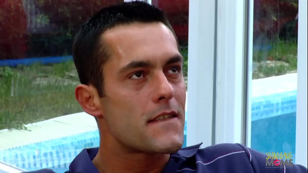 Poolside sex with a busty blonde chick and her man