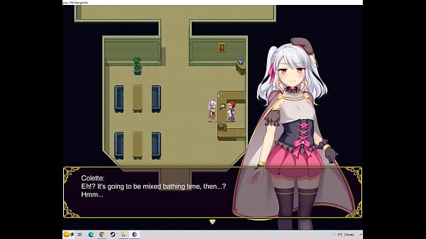 hentai Hot Tub Threesome And Blowjob Brave Alchemist Collette Pt 7 kagura games